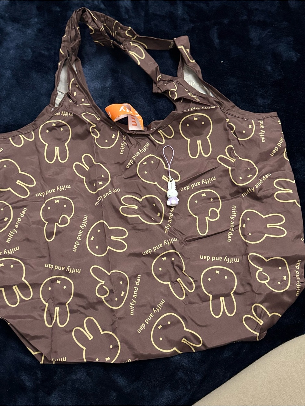 Kawaii Miffy Foldable Portable Shopping Tote Bag